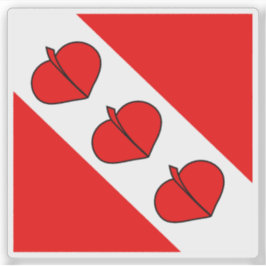 Flagge des Berner Jura-Distrikts, Schweiz Aufkleber