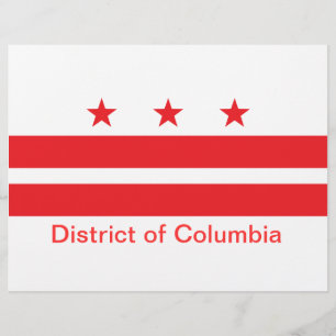 Flagge des Bezirks Columbia Flyer