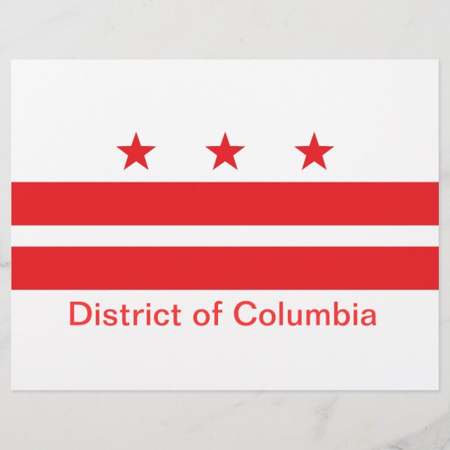 Flagge des Bezirks Columbia Flyer (Vorne)
