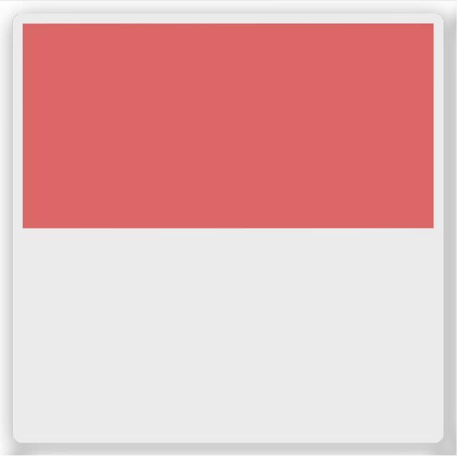 Flagge des Bezirks Solothurn, Schweiz Aufkleber (Vorderseite)