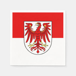 Flagge des Brandenburger Papiers Napkins Serviette