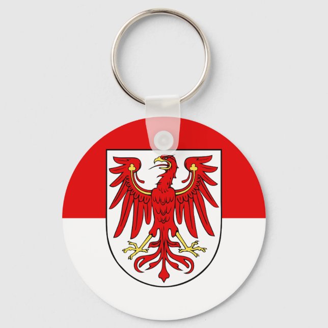 Flagge des Brandenburger Schlüsselanhängers Schlüsselanhänger (Vorderseite)