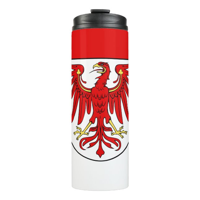 Flagge des Brandenburger Thermalwäschers Thermosbecher (Vorderseite)