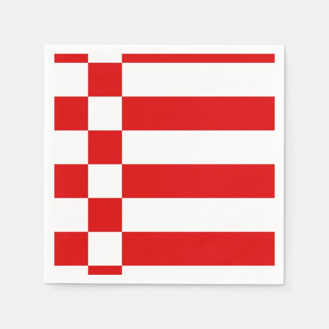 Flagge des Bremer Papiers Napkins Serviette (Vorderseite)