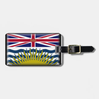 Flagge des Britisch-Columbia-(Kanada) Gepäckanhänger