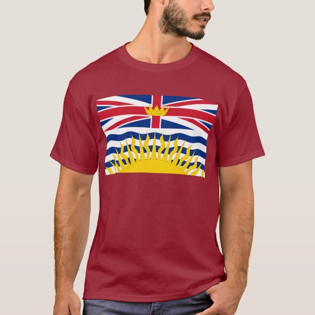 Flagge des Britisch-Columbia, Kanada T-Shirt (Vorderseite)