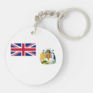 Flagge des Britischen Antarktis-Territoriums Schlüsselanhänger