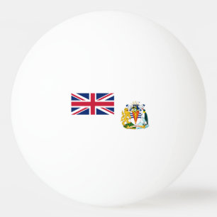 Flagge des Britischen Antarktis-Territoriums Tischtennisball
