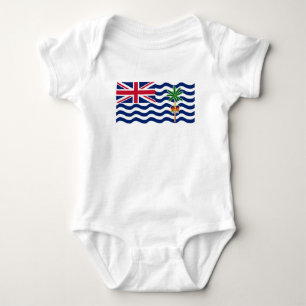 Flagge des Britischen Territoriums im Indischen Oz Baby Strampler