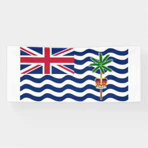 Flagge des Britischen Territoriums im Indischen Oz Banner