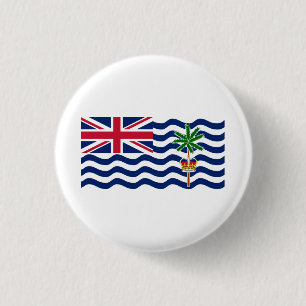 Flagge des Britischen Territoriums im Indischen Oz Button