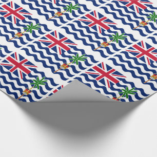 Flagge des Britischen Territoriums im Indischen Oz Geschenkpapier