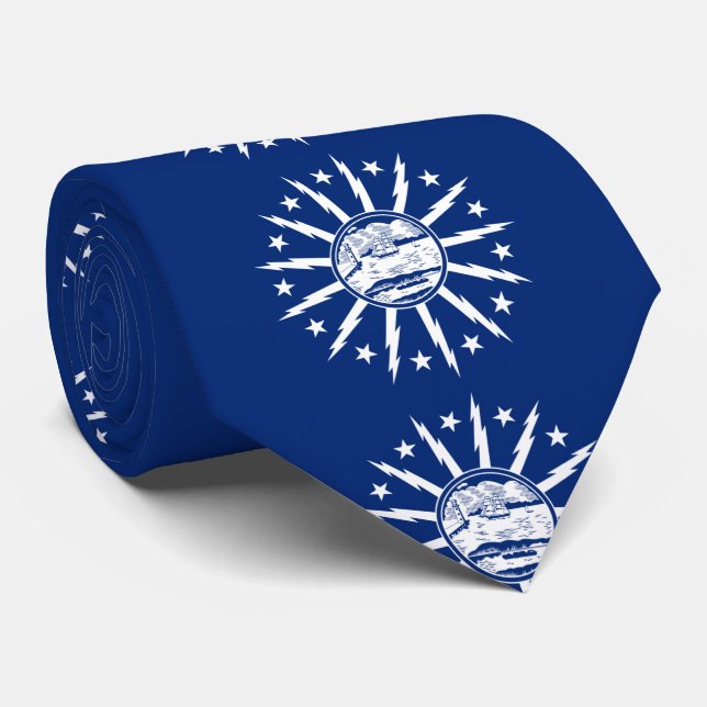 Flagge des Büffels, New York Krawatte (Gerollt)