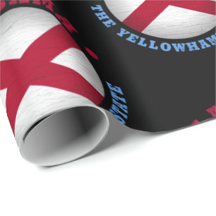FLAGGE DES BUNDESSTAATES ALABAMA GESCHENKPAPIER