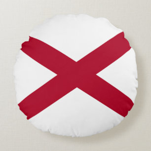 Flagge des Bundesstaates Alabama Rundes Kissen