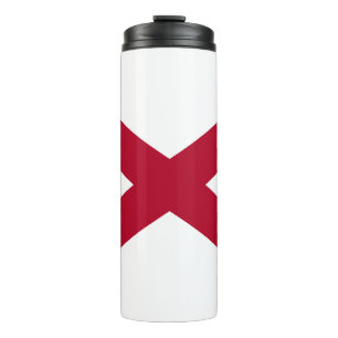Flagge des Bundesstaates Alabama Thermosbecher