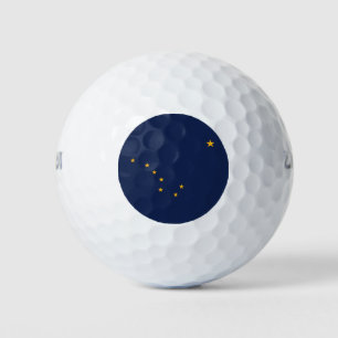 Flagge des Bundesstaates Alaska Golfball