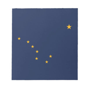 Flagge des Bundesstaates Alaska Notizblock