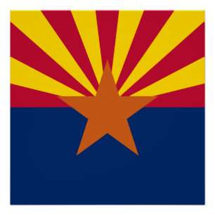 Flagge des Bundesstaates Arizona Poster