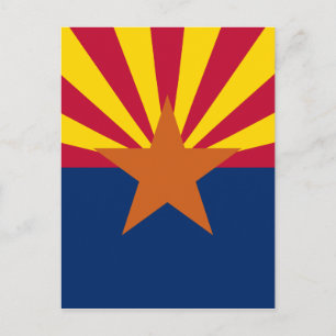 Flagge des Bundesstaates Arizona Postkarte