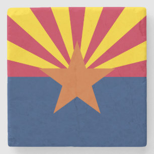 Flagge des Bundesstaates Arizona Steinuntersetzer