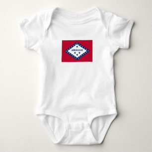 Flagge des Bundesstaates Arkansas Baby Strampler