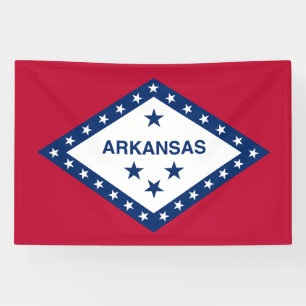 Flagge des Bundesstaates Arkansas Banner