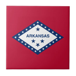 Flagge des Bundesstaates Arkansas Fliese
