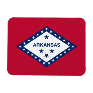 Flagge des Bundesstaates Arkansas Magnet