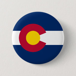 Flagge des Bundesstaates Colorado Button