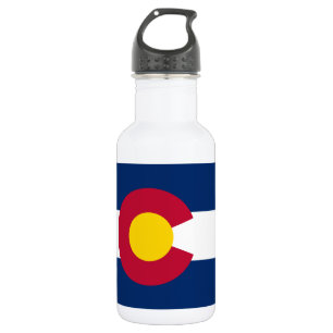 Flagge des Bundesstaates Colorado Edelstahlflasche