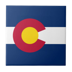 Flagge des Bundesstaates Colorado Fliese