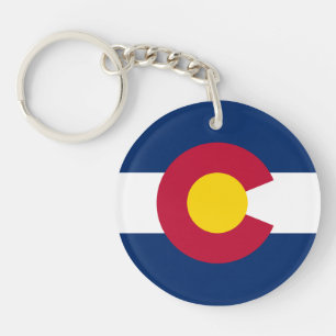 Flagge des Bundesstaates Colorado Schlüsselanhänger