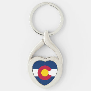 Flagge des Bundesstaates Colorado Schlüsselanhänger