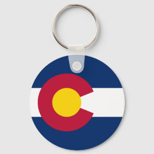 Flagge des Bundesstaates Colorado Schlüsselanhänger
