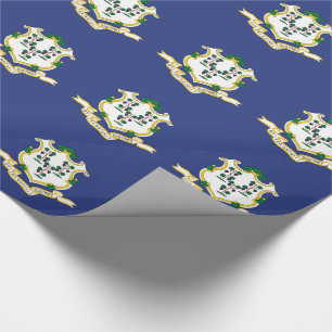 Flagge des Bundesstaates Connecticut Geschenkpapier