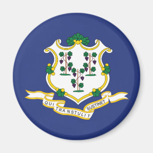 Flagge des Bundesstaates Connecticut Magnet
