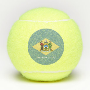 Flagge des Bundesstaates Delaware Tennisbälle