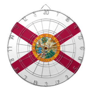 Flagge des Bundesstaates Florida Dartscheibe