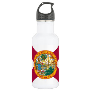 Flagge des Bundesstaates Florida Edelstahlflasche