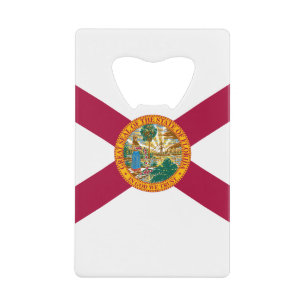 Flagge des Bundesstaates Florida Geldbeutel Flaschenöffner
