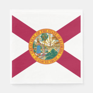 Flagge des Bundesstaates Florida Serviette