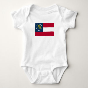 Flagge des Bundesstaates Georgia Baby Strampler