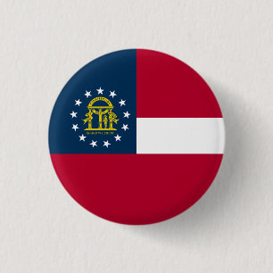Flagge des Bundesstaates Georgia Button