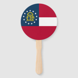 Flagge des Bundesstaates Georgia Fächer