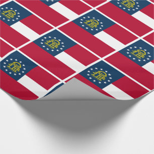 Flagge des Bundesstaates Georgia Geschenkpapier