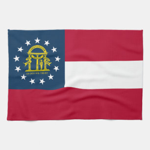 Flagge des Bundesstaates Georgia Geschirrtuch