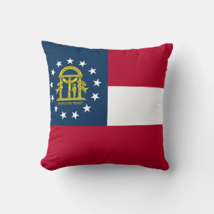Flagge des Bundesstaates Georgia Kissen