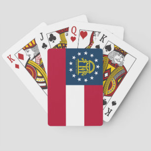 Flagge des Bundesstaates Georgia Spielkarten