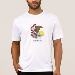 Flagge des Bundesstaates Illinois T-Shirt